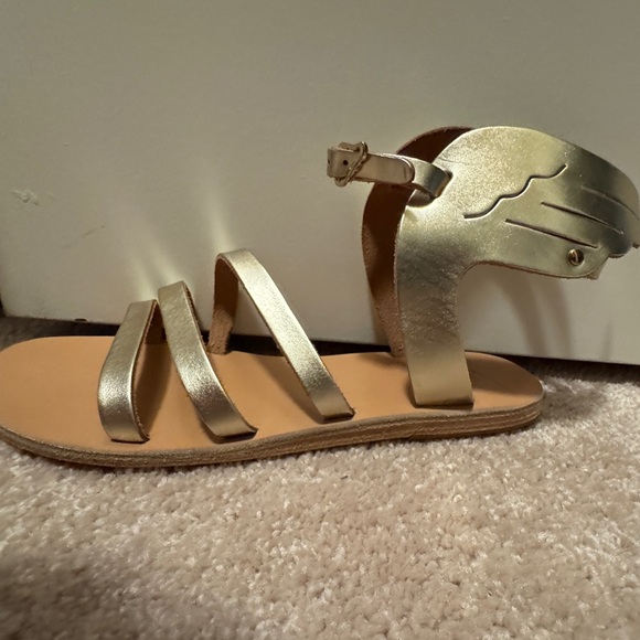 Ancient Greek Sandals Ikaria Leather Platinum metallic - Picture 7 of 7